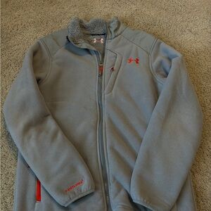 Under Armour Gray Fleece with Red Logo